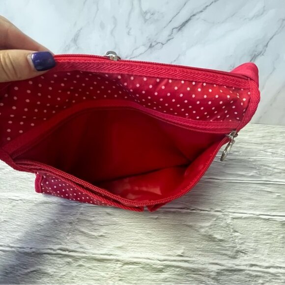 Street Lites Red/White Polka Dot Nylon Crossbody Bag - Picture 6 of 13